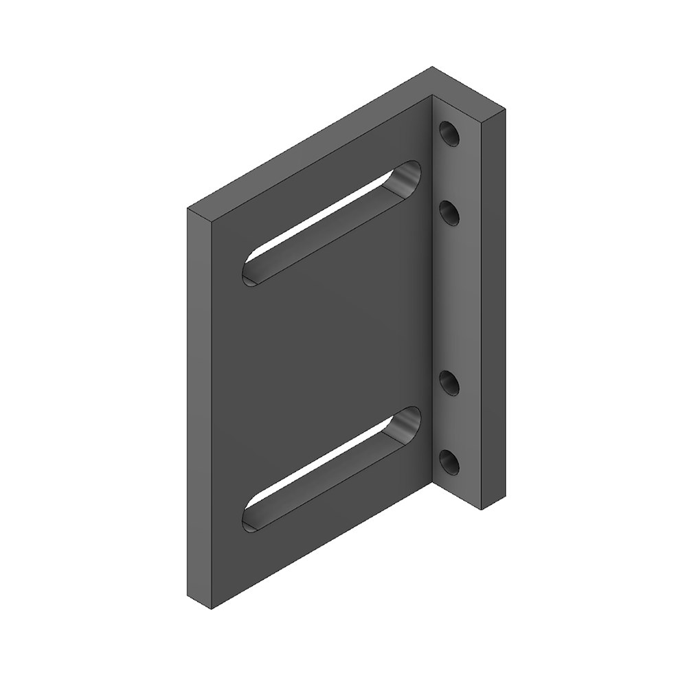 52-122-0 MODULAR SOLUTIONS GRAY POWDER COATED ALUMINUM BALL LATCH 70MM BRACKET